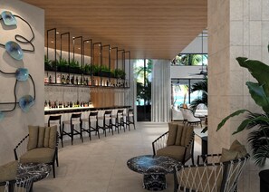 6 bars, bar en milieu de piscine, bar en bord de piscine