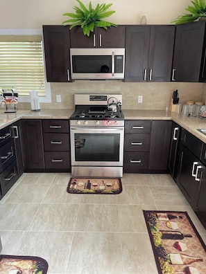 Microwave, stovetop