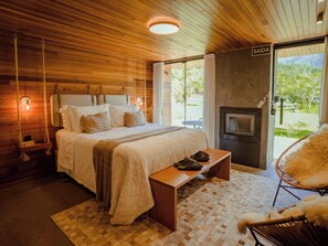 Honeymoon-Ferienhütte, 1 Queen-Bett und Schlafsofa, Bergblick