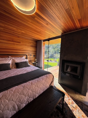 豪華小屋, 1 張加大雙人床和 1 張沙發床, 山景 | 免費無線上網