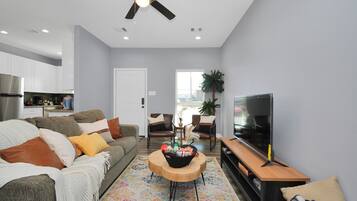 50-inch Smart TV with cable channels, Netflix, streaming services