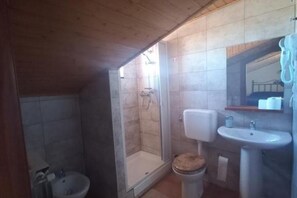 Haartrockner, Handtücher, Seife, Shampoo