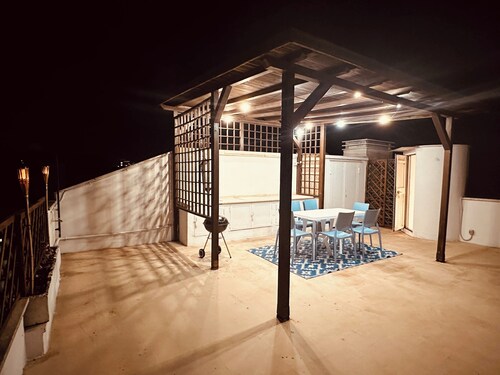 Cozy two-level house with beautiful terrace with views.Pets allowed