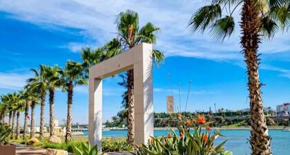 Entire 2 bedroom apartment in charming Salé Close to Rabat, La Marina and beach.