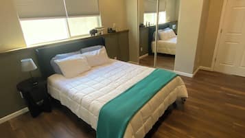 2 slaapkamers, een strijkplank/strijkijzer, wifi, beddengoed