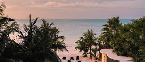 Vue depuis lâhĂ©bergement