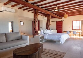 Presidential Suite, Balcony, Sea View | Premium bedding, down comforters, minibar, in-room safe