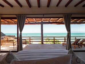 Presidential Suite, Balcony, Sea View | Premium bedding, down comforters, minibar, in-room safe - Beachfront Hotel Boutique DK (Isla Holbox)