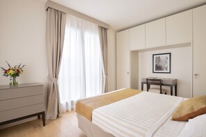 2 bedrooms, in-room safe, travel crib, WiFi