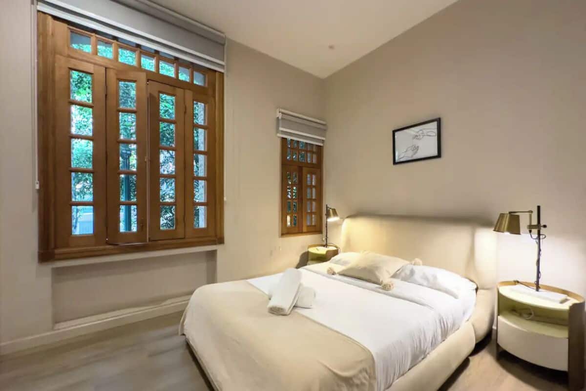 Comfort appartement, 1 tweepersoonsbed met slaapbank, privébadkamer, uitzicht op stad | 1 slaapkamer, lakens van Egyptisch katoen, luxe beddengoed