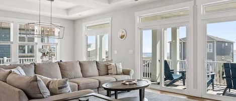 Televisión, chimenea, futbolito