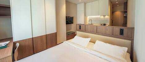 Bureau, chambres insonorisées, Wi-Fi gratuit, draps fournis