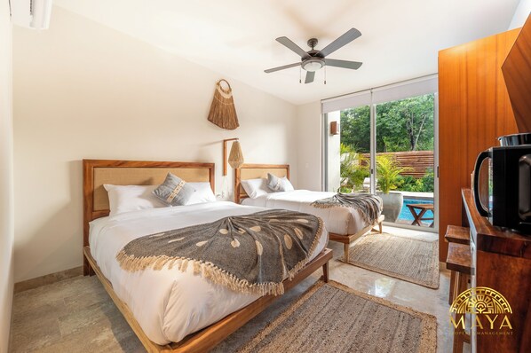 1 bedroom, blackout curtains, free WiFi