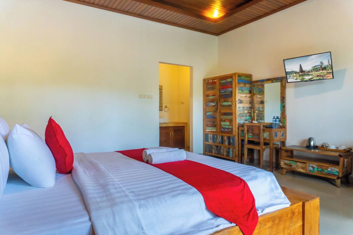 Standard-Doppelzimmer, Gartenblick | Kostenloses WLAN, Bettwäsche