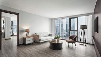 Studio Suite, 1 Bedroom, City View | Living room