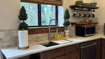 Microwave, stovetop, dishwasher, eco-friendly cleaning products