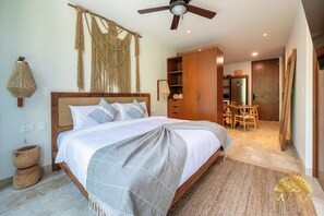 Appartement Deluxe, balcon, vue jardin | 2 chambres, rideaux occultants, fer et planche Ă repasser, Wi-Fi gratuit