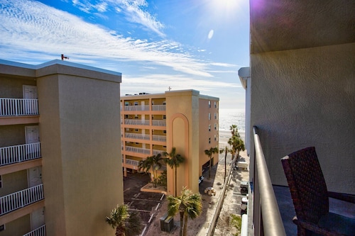 Updated Top-Floor Beachfront Condo with Heated Pool, Views, and Steps to John’s Pass Village!