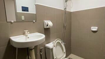 Family Room | Bathroom | Shower, rainfall showerhead, free toiletries, soap