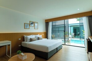 Premier Deluxe Pool Access | Materassi a doppio strato, una cassaforte in camera