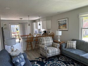 Living area - North East Lake House Unit #1 with Wrap-around Deck (North East)