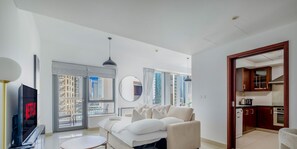 Apartment, City View | Living room - LUX  The Fountain View Suite (Dubai)