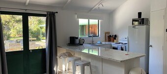 Close to the river, 11 TeAho is
a family lodge with plenty of character