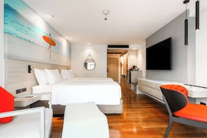 Standard-huone | Ylelliset vuodevaatteet, minibaari, tallelokero huoneessa