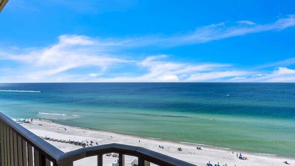 On the beach, sun-loungers - Oceanfront Paradise: Stunning Condo in Panama City Beach (Panama City Beach)