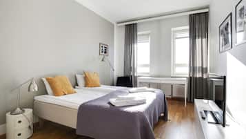 Lejlighed - 3 soveværelser - udsigt til gårdsplads | 3 soveværelser, strygejern/strygebræt, baby-/barnesenge (tillægsgebyr)