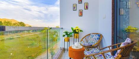 Uitzicht vanuit accommodatie