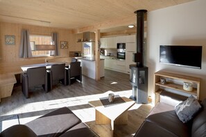 Fernseher, Kamin