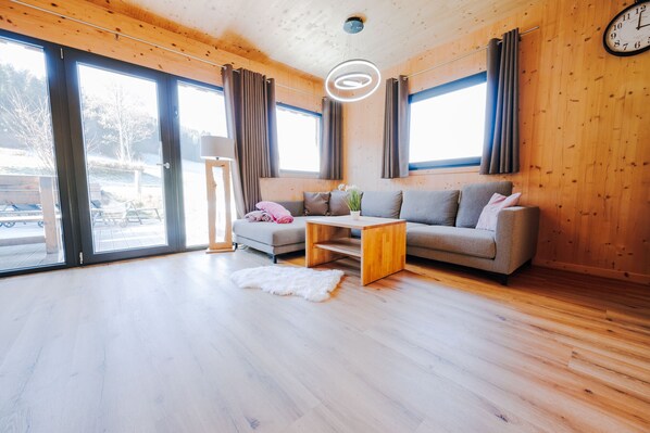 Fernseher, Kamin, DVD-Player