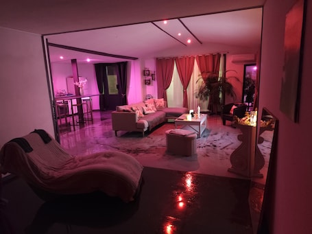Living area. The pleasure of the senses, a moment of escape