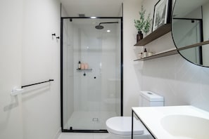 Regadera y secadora de cabello 