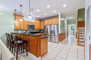 Fridge, microwave, oven, stovetop - 5BR | Sleeps 14| Pool | Steps To The Beach | 601A (Murrells Inlet)