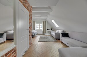 Family Apartment | 1 bilik tidur, peralatan tempat tidur hipoalergenik 
