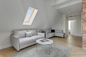 อพาร์ทเมนท์สำหรับครอบครัว | 1 ห้องนอน, เครื่องนอนป้องกันสารก่อภูมิแพ้, ห้องพักตกแต่งอย่างมีเอกลักษณ์