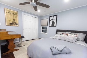 1 chambre, bureau, Wi-Fi, draps fournis