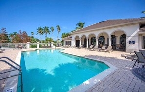 Una piscina riscaldata