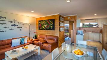 TV, DVD player, stereo