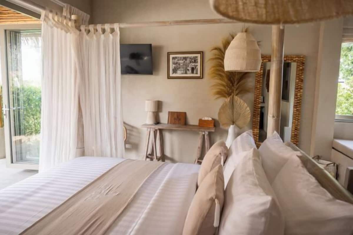 1 chambre, surmatelas, coffres-forts dans les chambres