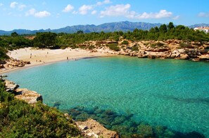 Una spiaggia nelle vicinanze