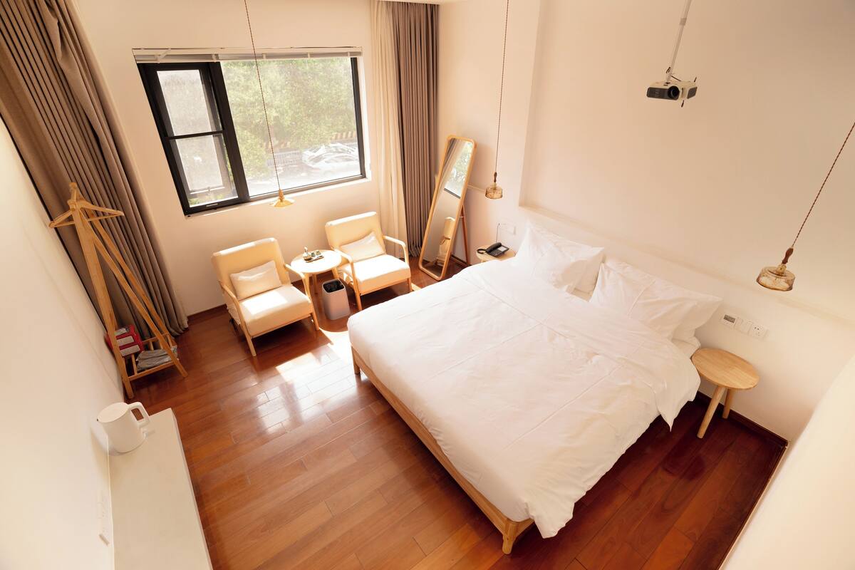 Superior Double Room | Premium bedding, memory foam beds, soundproofing, WiFi (free)