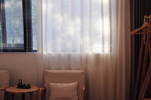 Premium bedding, memory-foam beds, soundproofing, free WiFi