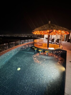 Pool - 3 Sunsets, Pet Friendly Ocean View in Brisas (Acapulco de Juárez)