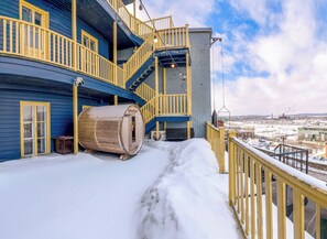 Deluxe Apartment, Patio, River View | Terrace/patio