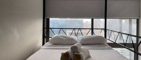 Apartemen | Tirai kedap cahaya, setrika/meja setrika, Wi-Fi gratis, dan seprai linen