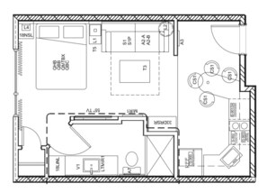 Comfort Suite, 1 Queen Bed with Sofa bed, Kitchenette, Ground Floor | Floor plan