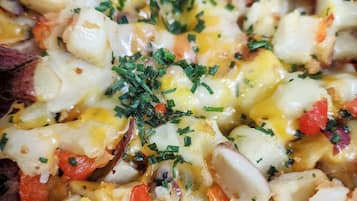 Café da manhã com buffet grátis todos os dias